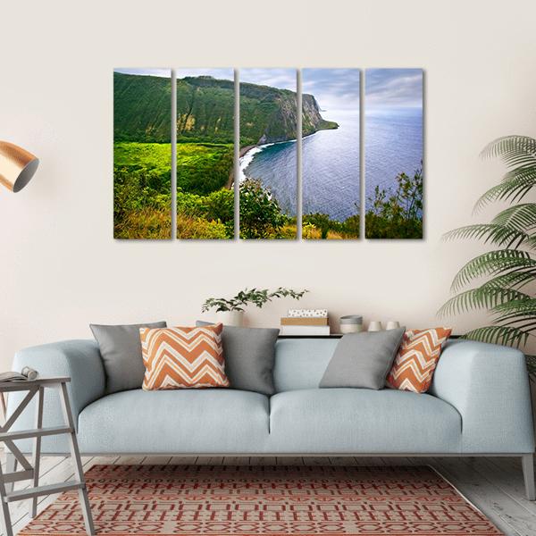 Ocean On Big Island Canvas Wall Art-5 Horizontal-Gallery Wrap-22" x 12"-Tiaracle