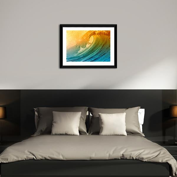 Ocean Wave At Morning Canvas Wall Art-5 Horizontal-Gallery Wrap-22" x 12"-Tiaracle
