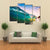 Ocean Wave At Sunset Canvas Wall Art-4 Pop-Gallery Wrap-50" x 32"-Tiaracle