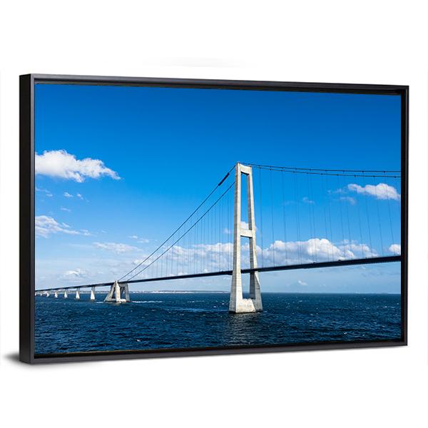 Oeresund Bridge Canvas Wall Art-3 Horizontal-Gallery Wrap-25" x 16"-Tiaracle