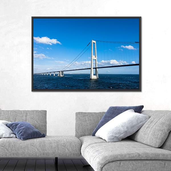 Oeresund Bridge Canvas Wall Art-3 Horizontal-Gallery Wrap-25" x 16"-Tiaracle