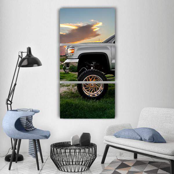 Off Road Adventure Truck Vertical Canvas Wall Art-3 Vertical-Gallery Wrap-12" x 25"-Tiaracle
