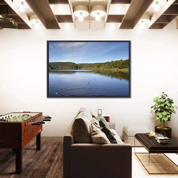Ogden Reservoir UK Canvas Wall Art-3 Horizontal-Gallery Wrap-25" x 16"-Tiaracle