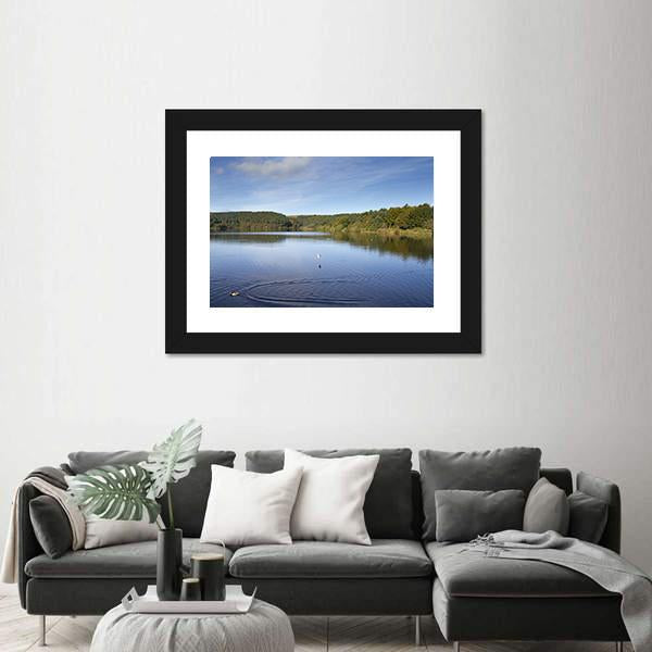 Ogden Reservoir UK Canvas Wall Art-3 Horizontal-Gallery Wrap-25" x 16"-Tiaracle