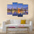 Ohio Skyline On River Canvas Wall Art-4 Pop-Gallery Wrap-50" x 32"-Tiaracle