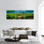 Oil Painting Of Village Panoramic Canvas Wall Art-3 Piece-25" x 08"-Tiaracle