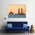Oil Rig During Sunset Canvas Wall Art-1 Piece-Gallery Wrap-36" x 24"-Tiaracle