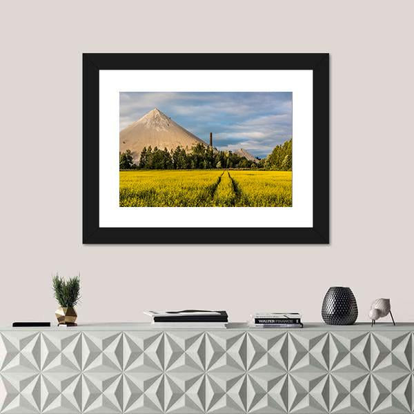Oil Shale Ash Heap Canvas Wall Art-1 Piece-Framed Print-20" x 16"-Tiaracle