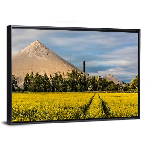 Oil Shale Ash Heap Canvas Wall Art-3 Horizontal-Gallery Wrap-25" x 16"-Tiaracle