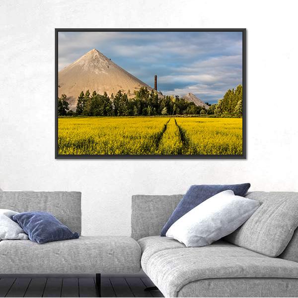 Oil Shale Ash Heap Canvas Wall Art-3 Horizontal-Gallery Wrap-25" x 16"-Tiaracle