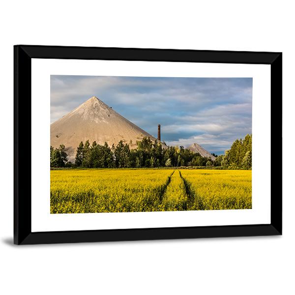 Oil Shale Ash Heap Canvas Wall Art-3 Horizontal-Gallery Wrap-25" x 16"-Tiaracle