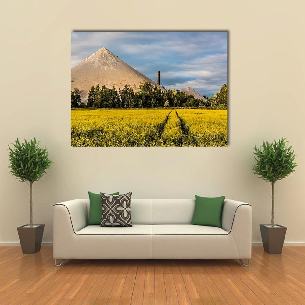 Oil Shale Ash Heap Canvas Wall Art-1 Piece-Gallery Wrap-48" x 32"-Tiaracle