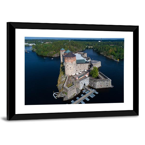 Olavinlinna Fortress Finland Canvas Wall Art-3 Horizontal-Gallery Wrap-25" x 16"-Tiaracle