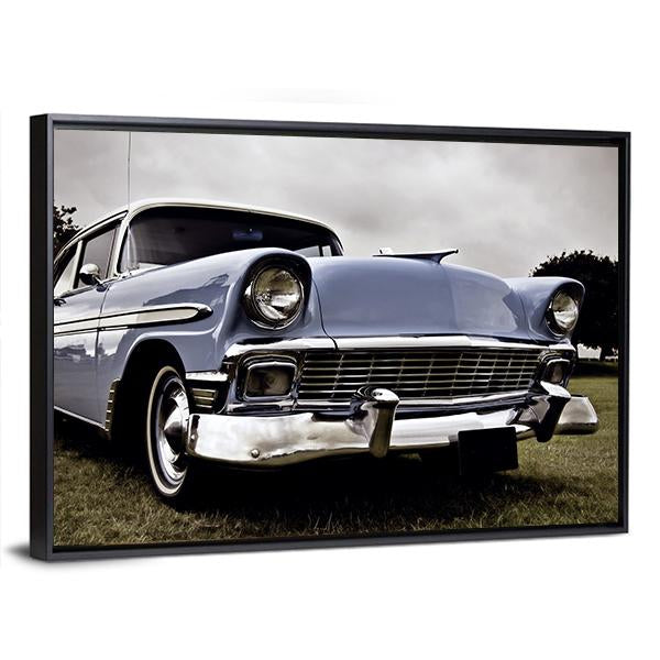 Old American Car Canvas Wall Art-3 Horizontal-Gallery Wrap-25" x 16"-Tiaracle