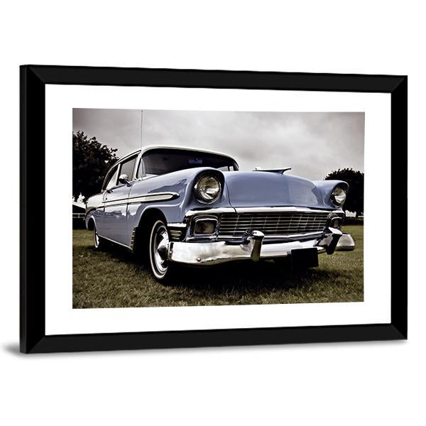 Old American Car Canvas Wall Art-3 Horizontal-Gallery Wrap-25" x 16"-Tiaracle