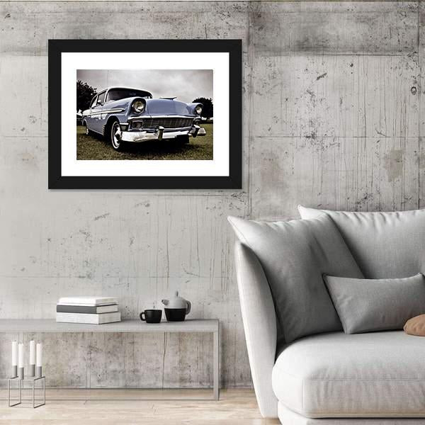Old American Car Canvas Wall Art-3 Horizontal-Gallery Wrap-25" x 16"-Tiaracle