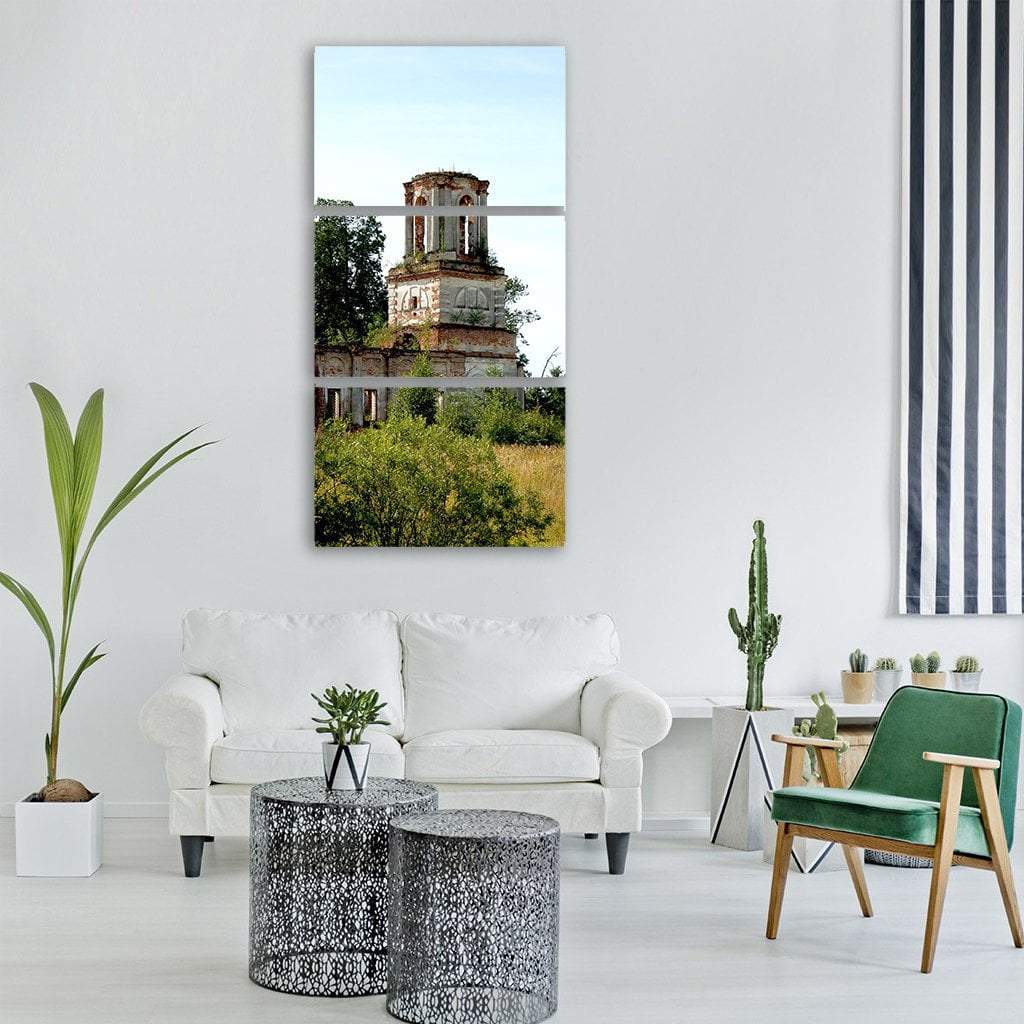 Old Architecture Fortress Vertical Canvas Wall Art-3 Vertical-Gallery Wrap-12" x 25"-Tiaracle