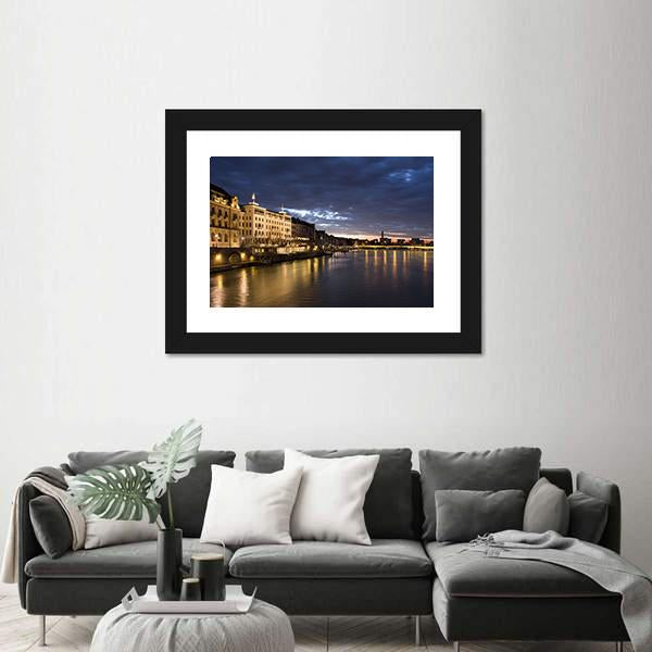 Old Basel Switzerland Canvas Wall Art-3 Horizontal-Gallery Wrap-25" x 16"-Tiaracle