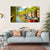 Old Buildings With Canal Canvas Wall Art-4 Horizontal-Gallery Wrap-34" x 24"-Tiaracle