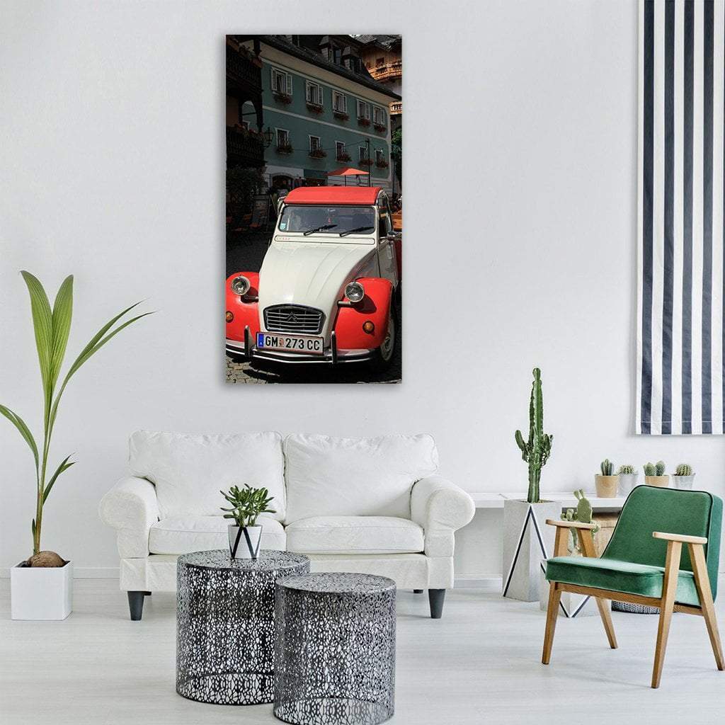 Old Car Citroen Vertical Canvas Wall Art-3 Vertical-Gallery Wrap-12" x 25"-Tiaracle