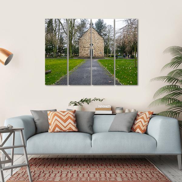 Old Cemetery In Bonn Canvas Wall Art-4 Horizontal-Gallery Wrap-34" x 24"-Tiaracle