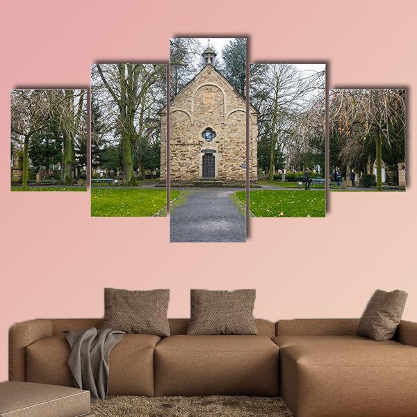 Old Cemetery In Bonn Canvas Wall Art-5 Star-Gallery Wrap-62" x 32"-Tiaracle