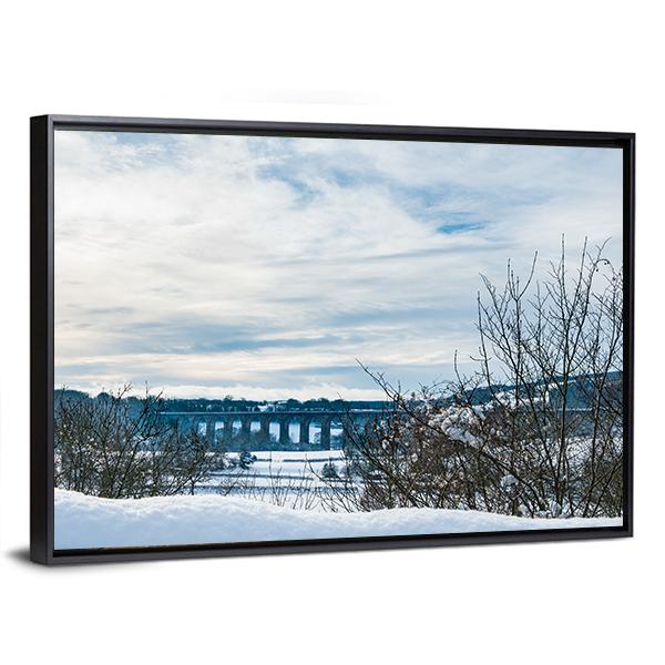 Old Chirk Railway Bridge Canvas Wall Art-3 Horizontal-Gallery Wrap-25" x 16"-Tiaracle