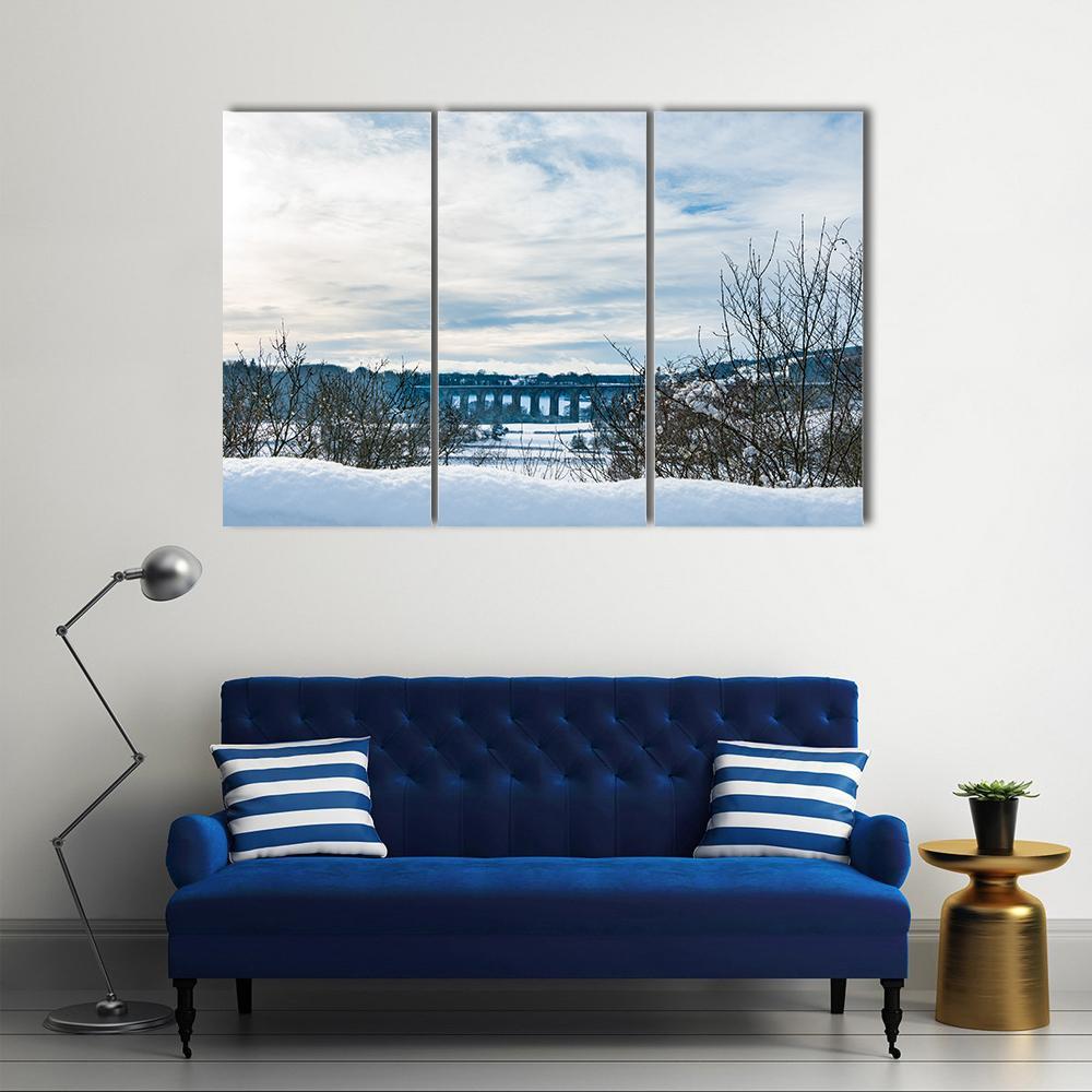 Old Chirk Railway Bridge Canvas Wall Art-3 Horizontal-Gallery Wrap-37" x 24"-Tiaracle