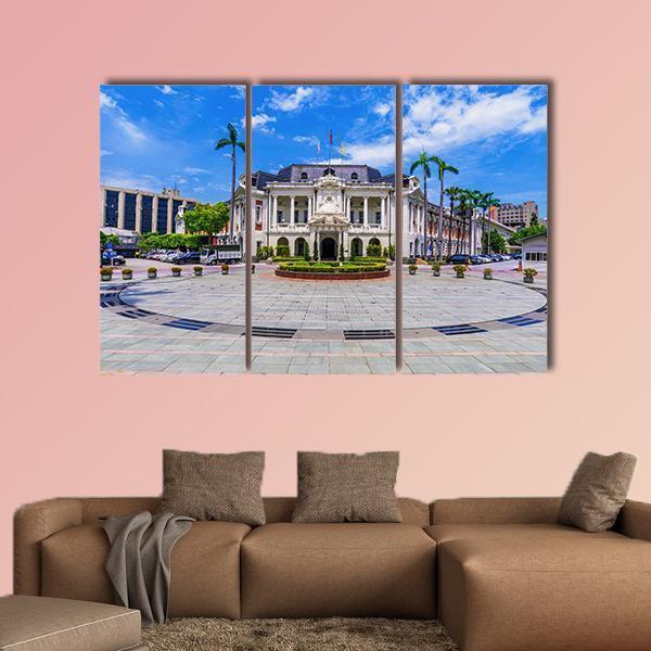 Old City Hall Taiwan Canvas Wall Art-3 Horizontal-Gallery Wrap-37" x 24"-Tiaracle