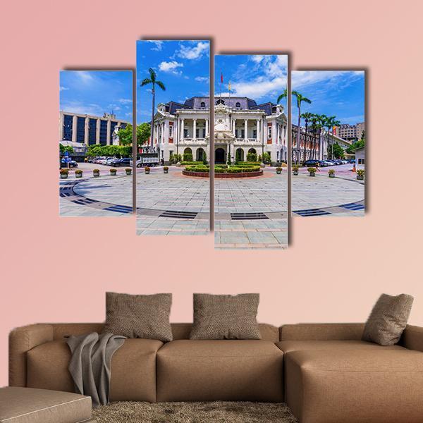 Old City Hall Taiwan Canvas Wall Art-4 Pop-Gallery Wrap-50" x 32"-Tiaracle