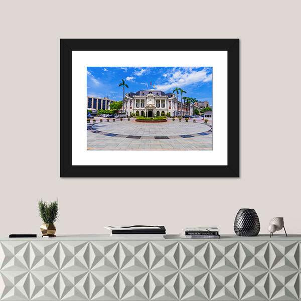 Old City Hall Taiwan Canvas Wall Art-1 Piece-Framed Print-20" x 16"-Tiaracle