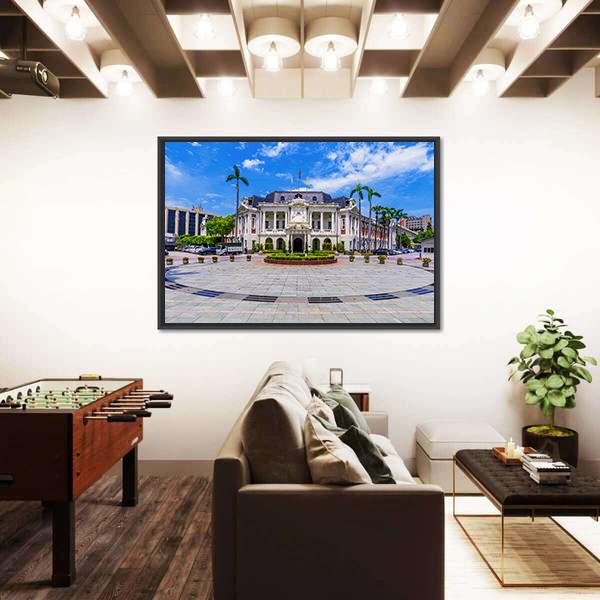 Old City Hall Taiwan Canvas Wall Art-3 Horizontal-Gallery Wrap-25" x 16"-Tiaracle