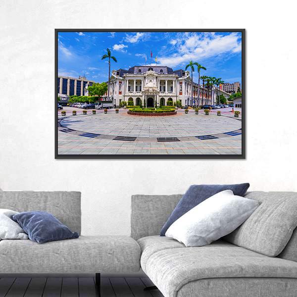 Old City Hall Taiwan Canvas Wall Art-3 Horizontal-Gallery Wrap-25" x 16"-Tiaracle