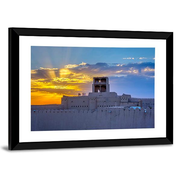 Old City Wall Of Khiva Panoramic Canvas Wall Art-1 Piece-36" x 12"-Tiaracle