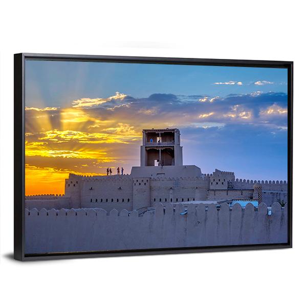 Old City Wall Of Khiva Panoramic Canvas Wall Art-1 Piece-36" x 12"-Tiaracle