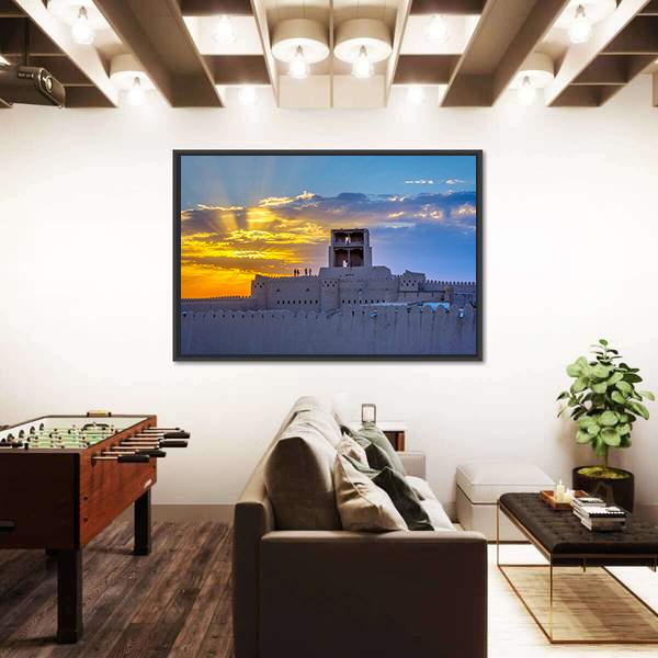 Old City Wall Of Khiva Panoramic Canvas Wall Art-1 Piece-36" x 12"-Tiaracle