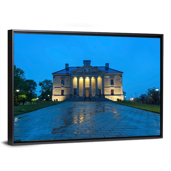 Old Colonial Building Canada Canvas Wall Art-3 Horizontal-Gallery Wrap-25" x 16"-Tiaracle