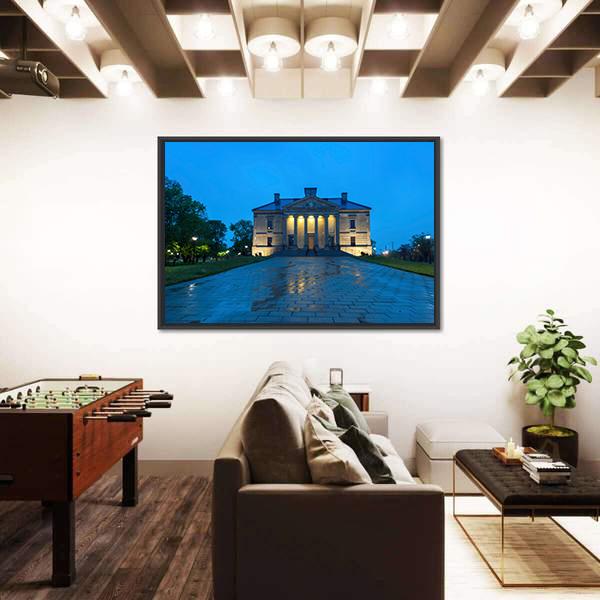 Old Colonial Building Canada Canvas Wall Art-3 Horizontal-Gallery Wrap-25" x 16"-Tiaracle