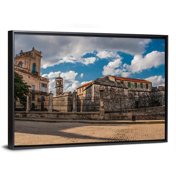 Old Fortress Castle Havana Canvas Wall Art-3 Horizontal-Gallery Wrap-25&quot; x 16&quot;-Tiaracle