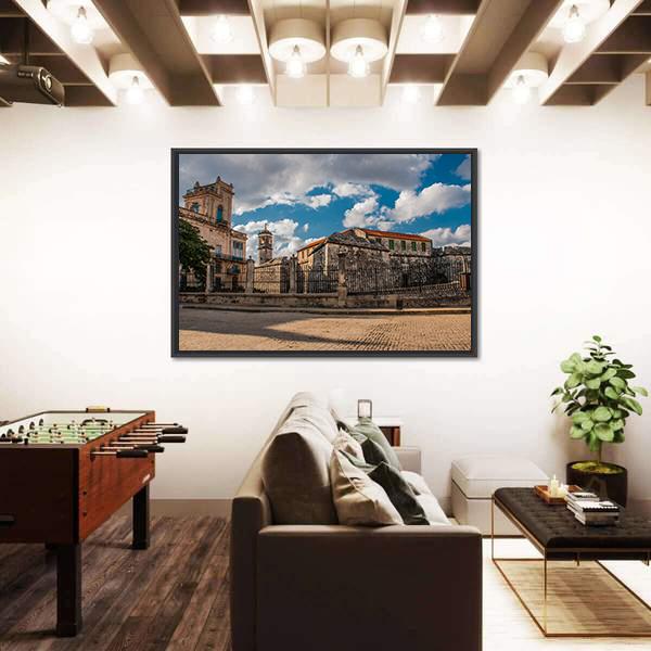 Old Fortress Castle Havana Canvas Wall Art-3 Horizontal-Gallery Wrap-25" x 16"-Tiaracle