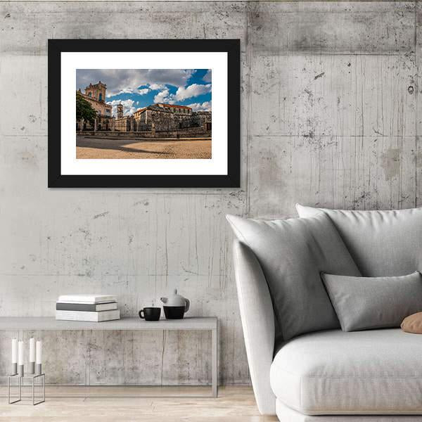 Old Fortress Castle Havana Canvas Wall Art-3 Horizontal-Gallery Wrap-25" x 16"-Tiaracle