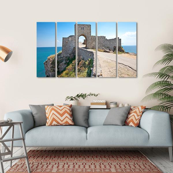 Old Gate Of Medieval Fortress Canvas Wall Art-5 Horizontal-Gallery Wrap-22" x 12"-Tiaracle