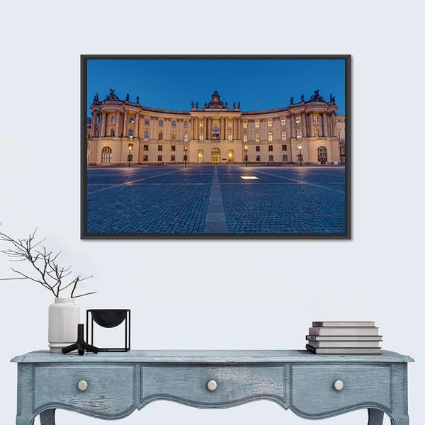 Old Historic Building Berlin Canvas Wall Art-1 Piece-Floating Frame-24" x 16"-Tiaracle