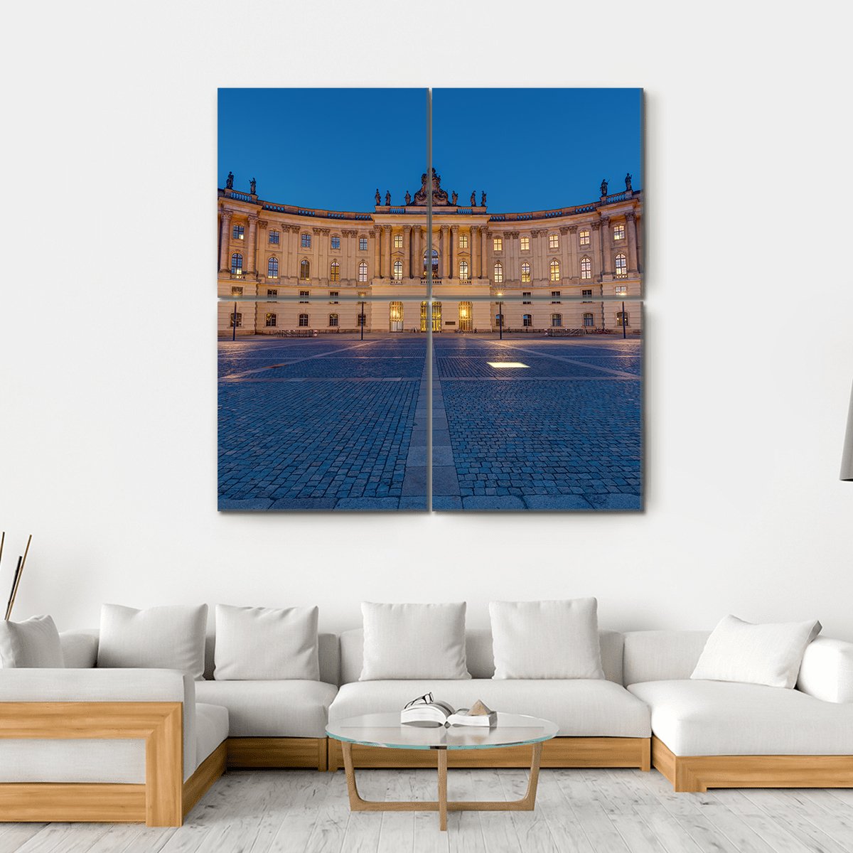 Old Historic Building Berlin Canvas Wall Art-4 Square-Gallery Wrap-17" x 17"-Tiaracle