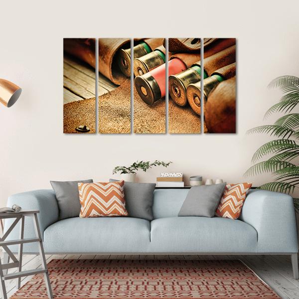 Old Bandoleer Canvas Wall Art-5 Horizontal-Gallery Wrap-22" x 12"-Tiaracle