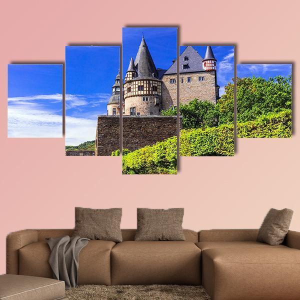 Old Medieval Castle Burresheim Canvas Wall Art-5 Star-Gallery Wrap-62" x 32"-Tiaracle