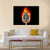 Microphone In Fire Canvas Wall Art-1 Piece-Gallery Wrap-36" x 24"-Tiaracle
