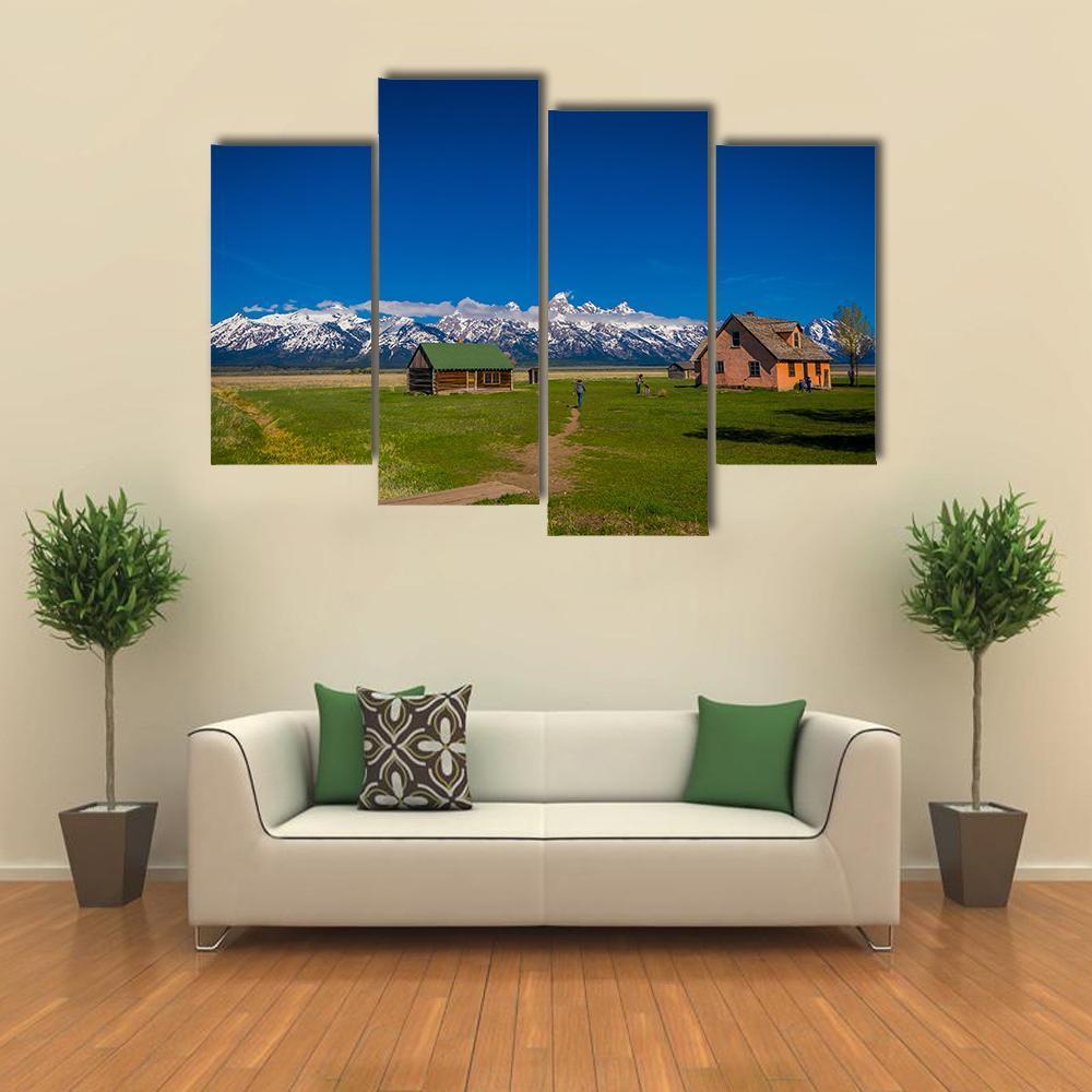 Old Mormon Barn Canvas Wall Art-4 Pop-Gallery Wrap-50" x 32"-Tiaracle