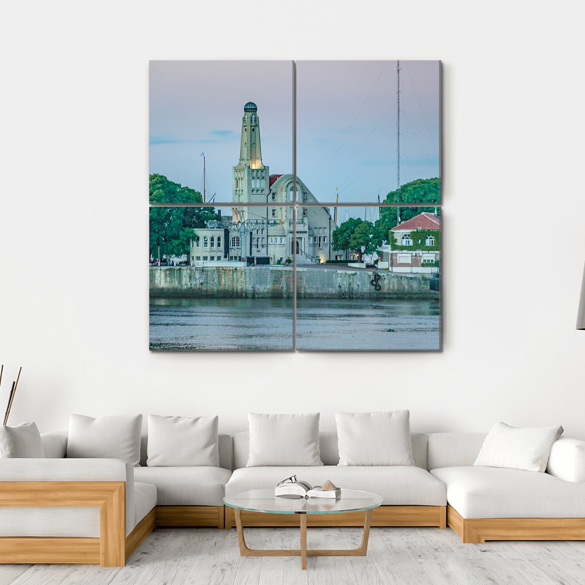 Old Style Buildings Buenos Aires Canvas Wall Art-4 Square-Gallery Wrap-17" x 17"-Tiaracle