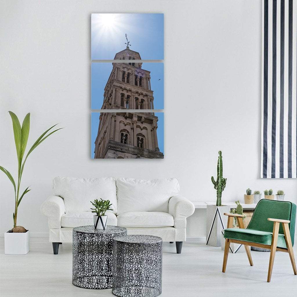 Old Tower Croatia Vertical Canvas Wall Art-3 Vertical-Gallery Wrap-12" x 25"-Tiaracle